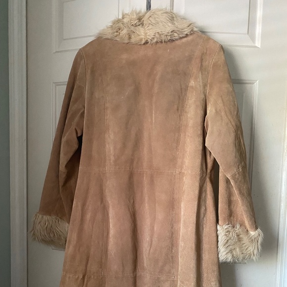 Genuine real leather suede penny lane coat - Picture 2 of 8